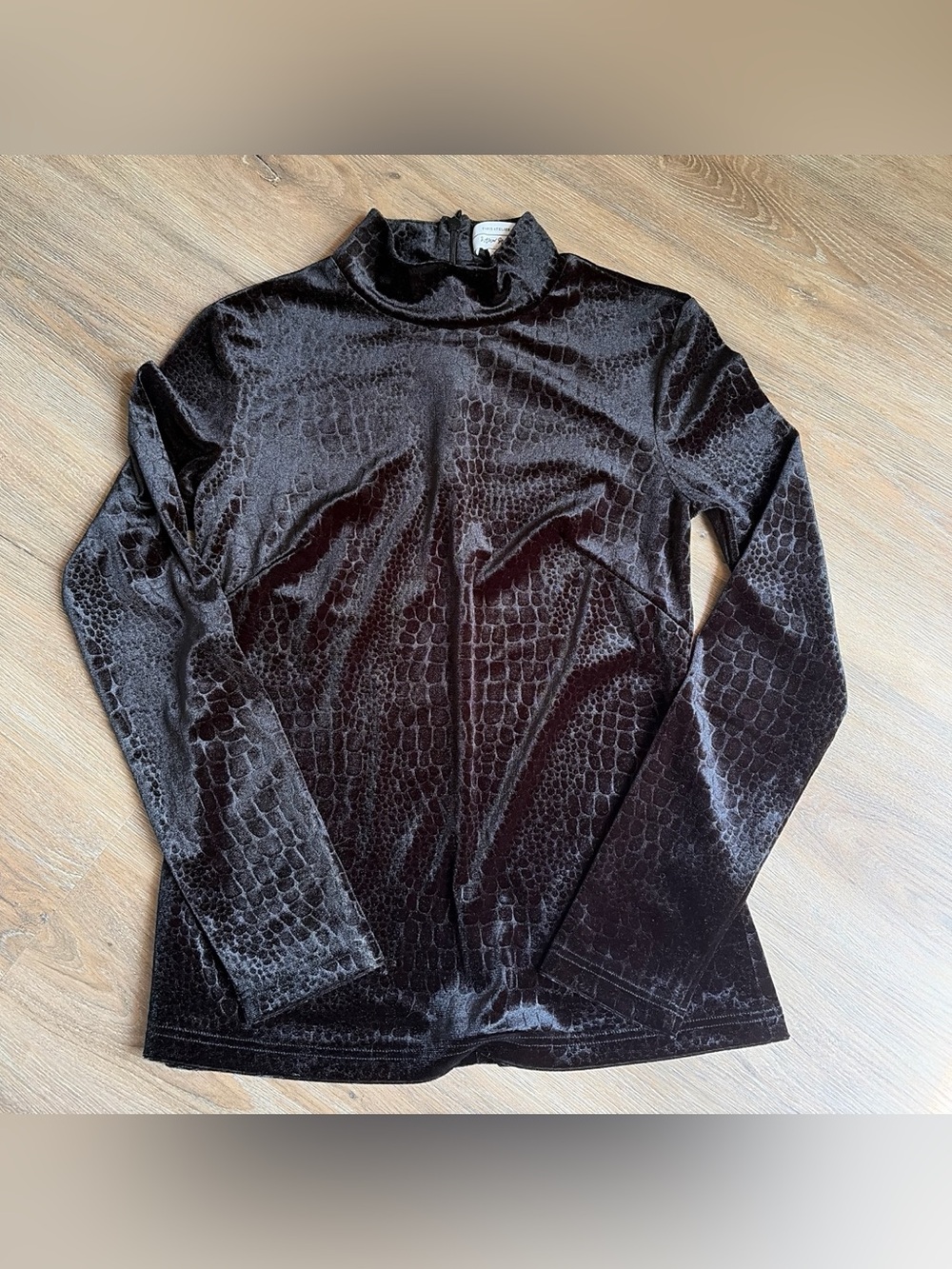 & Other Stories velvet black blouse